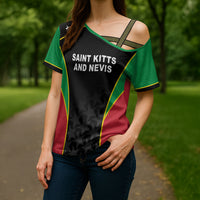 Custom Saint Kitts And Nevis 2026 Cricket Cross Shoulder Shirt Unique Style