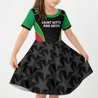 Custom Saint Kitts And Nevis 2026 Cricket Kid Short Sleeve Dress Unique Style