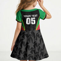 Custom Saint Kitts And Nevis 2026 Cricket Kid Short Sleeve Dress Unique Style