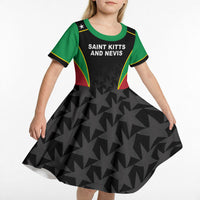 Custom Saint Kitts And Nevis 2026 Cricket Kid Short Sleeve Dress Unique Style