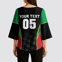 Custom Saint Kitts And Nevis 2026 Cricket Kimono Sleeve Blouse Unique Style