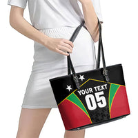 Custom Saint Kitts And Nevis 2026 Cricket Leather Tote Bag Unique Style