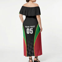 Custom Saint Kitts And Nevis 2026 Cricket Off Shoulder Maxi Dress Unique Style