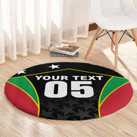 Custom Saint Kitts And Nevis 2026 Cricket Round Carpet Unique Style