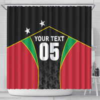 Custom Saint Kitts And Nevis 2026 Cricket Shower Curtain Unique Style