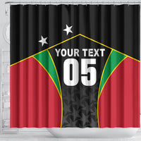 Custom Saint Kitts And Nevis 2026 Cricket Shower Curtain Unique Style
