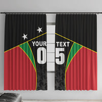 Custom Saint Kitts And Nevis 2026 Cricket Window Curtain Unique Style