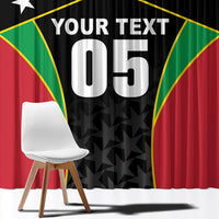Custom Saint Kitts And Nevis 2026 Cricket Window Curtain Unique Style