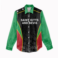 Custom Saint Kitts And Nevis 2026 Cricket Women Casual Shirt Unique Style