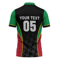 Custom Saint Kitts And Nevis 2026 Cricket Zipper Polo Shirt Unique Style