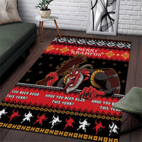 Merry Christmas Krampus Area Rug Have You Been Good This Year LT05 - Wonder Print Shop