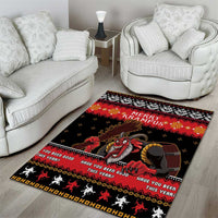 Merry Christmas Krampus Area Rug Have You Been Good This Year LT05 - Wonder Print Shop