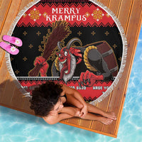 Merry Christmas Krampus Beach Blanket Have You Been Good This Year LT05 - Wonder Print Shop