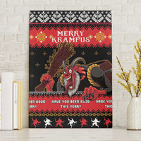 Merry Christmas Krampus Canvas Wall Art Have You Been Good This Year LT05 - Wonder Print Shop