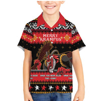 Merry Christmas Krampus Family Matching Mermaid Dress and Hawaiian Shirt Have You Been Good This Year LT05 - Wonder Print Shop