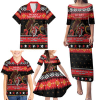 Merry Christmas Krampus Family Matching Puletasi and Hawaiian Shirt Have You Been Good This Year LT05 - Wonder Print Shop