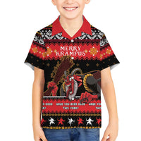 Merry Christmas Krampus Family Matching Puletasi and Hawaiian Shirt Have You Been Good This Year LT05 - Wonder Print Shop