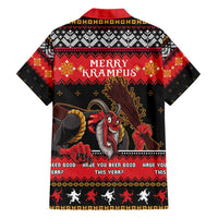 Merry Christmas Krampus Family Matching Short Sleeve Bodycon Dress and Hawaiian Shirt Have You Been Good This Year LT05 - Wonder Print Shop