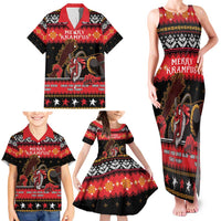 Merry Christmas Krampus Family Matching Tank Maxi Dress and Hawaiian Shirt Have You Been Good This Year LT05 - Wonder Print Shop