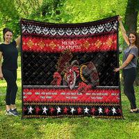 Merry Christmas Krampus Quilt Have You Been Good This Year LT05 - Wonder Print Shop