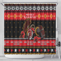 Merry Christmas Krampus Shower Curtain Have You Been Good This Year