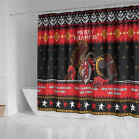 Merry Christmas Krampus Shower Curtain Have You Been Good This Year
