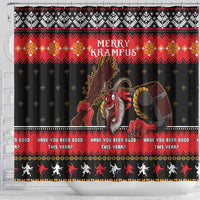 Merry Christmas Krampus Shower Curtain Have You Been Good This Year