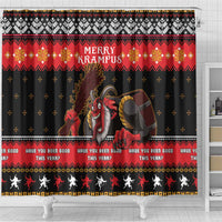 Merry Christmas Krampus Shower Curtain Have You Been Good This Year