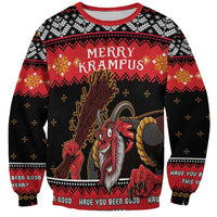 Merry Christmas Krampus Sweatshirt Have You Been Good This Year LT05 - Wonder Print Shop
