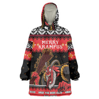 Merry Christmas Krampus Wearable Blanket Hoodie Have You Been Good This Year LT05 - Wonder Print Shop