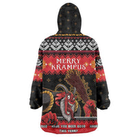 Merry Christmas Krampus Wearable Blanket Hoodie Have You Been Good This Year LT05 - Wonder Print Shop