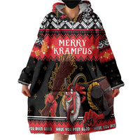 Merry Christmas Krampus Wearable Blanket Hoodie Have You Been Good This Year LT05 - Wonder Print Shop