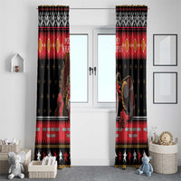 Merry Christmas Krampus Window Curtain Have You Been Good This Year LT05 - Wonder Print Shop