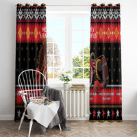 Merry Christmas Krampus Window Curtain Have You Been Good This Year LT05 - Wonder Print Shop