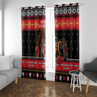 Merry Christmas Krampus Window Curtain Have You Been Good This Year LT05 - Wonder Print Shop
