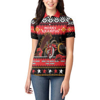 Merry Christmas Krampus Women Polo Shirt Have You Been Good This Year LT05 - Wonder Print Shop