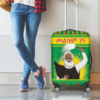 Ethiopia Christmas Luggage Cover Melkam Gena Yegena Abat LT05 - Wonder Print Shop