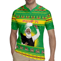 Ethiopia Christmas Rugby Jersey Melkam Gena Yegena Abat LT05 - Wonder Print Shop