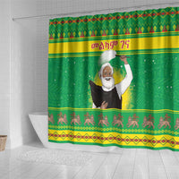 Ethiopia Christmas Shower Curtain Melkam Gena Yegena Abat
