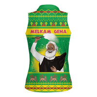 Ethiopia Christmas Women Sleeveless Polo Shirt Melkam Gena Yegena Abat LT05 - Wonder Print Shop