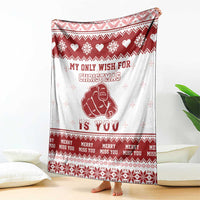 Romantic Christmas Blanket My Only Wish For Xmas Is You