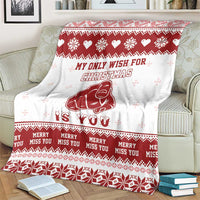 Romantic Christmas Blanket My Only Wish For Xmas Is You