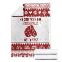 Romantic Christmas Blanket My Only Wish For Xmas Is You