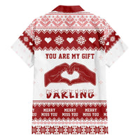 Romantic Christmas Family Matching Off The Shoulder Long Sleeve Dress and Hawaiian Shirt My Only Wish For Xmas Is You LT05 - Wonder Print Shop