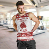 Romantic Christmas Men Tank Top My Only Wish For Xmas Is You LT05 - Wonder Print Shop