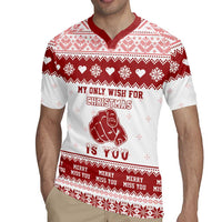Romantic Christmas Rugby Jersey My Only Wish For Xmas Is You LT05 - Wonder Print Shop