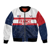France Rugby Custom Bomber Jacket Go Les Bleus Simple Style - Wonder Print Shop
