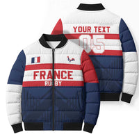 France Rugby Custom Bomber Puffer Jacket Go Les Bleus Simple Style - Wonder Print Shop