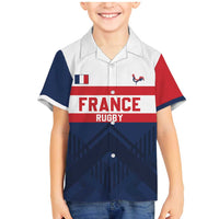 France Rugby Custom Family Matching Mermaid Dress and Hawaiian Shirt Go Les Bleus Simple Style - Wonder Print Shop