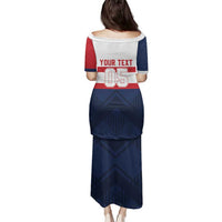 France Rugby Custom Family Matching Puletasi and Hawaiian Shirt Go Les Bleus Simple Style - Wonder Print Shop